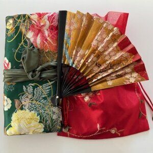 Gifts from China - Cosmetic Bag, Fabric Gift Bag, Hand Held Folding Fan